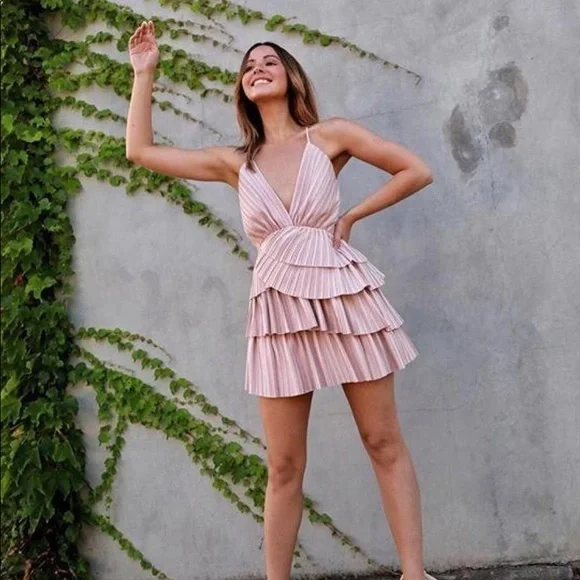 alice mccall Finess Dress In Nude Size USA 10 - Picture 10 of 10